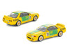 Skyline GT-R R32 RHD Right Hand Drive #11 Yellow with Green Graphics Group A 1993 1/64 Diecast Model Car Pop Race PR640291