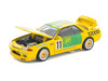 Skyline GT-R R32 RHD Right Hand Drive #11 Yellow with Green Graphics Group A 1993 1/64 Diecast Model Car Pop Race PR640291