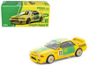 Skyline GT-R R32 RHD Right Hand Drive #11 Yellow with Green Graphics Group A 1993 1/64 Diecast Model Car Pop Race PR640291