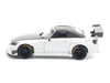Honda Pandem S2000 RHD Right Hand Drive White with Carbon Hood and Top 1/64 Diecast Model Car Pop Race PR640389