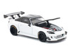 Honda Pandem S2000 RHD Right Hand Drive White with Carbon Hood and Top 1/64 Diecast Model Car Pop Race PR640389