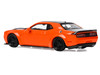 2018 Dodge Challenger SRT Hellcat Go Mango Orange with Matt Black Hood and Top 1/64 Diecast Model Car IXO Models U64RDC001
