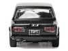 1971 Datsun 510 Black with Silver Stripes 1/64 Diecast Model Car IXO Models U64RDC005-JC