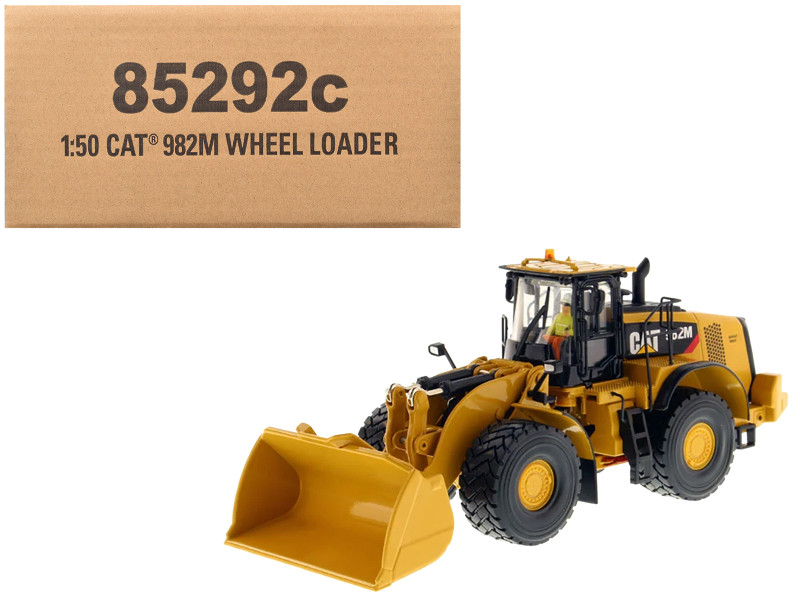 CAT Caterpillar 982M Wheel Loader with Operator High Line Series 1/50 Diecast Model Diecast Masters 85292C