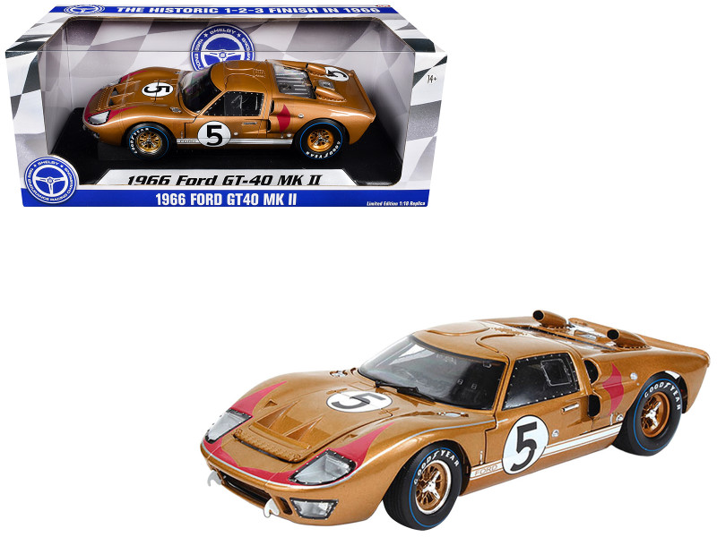 Ford GT40 MKII #5 Ronnie Bucknum - Dick Hutcherson Holman & Moody 3rd Place 24 Hours of Le Mans 1966 Historic 1-2-3 Finish Series 1/18 Diecast Model Car ACME SC-403-60