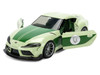 2020 Toyota GR Supra Grogu Livery Light Green with Green Graphics and Hood Star Wars Franchise Hollywood Rides Series 1/32 Diecast Car Model Jada 38012