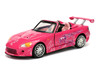 Honda S2000 Pink with Graphics and Mazda RX-7 Orange with Graphics Set of 2 pieces 25 Years of Fast & Furious Series 1/32 Diecast Model Cars Jada JA38363