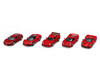Ferrari Set of 5 Pieces Race Play Series 1/64 Diecast Model Cars Bburago 56125