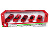 Ferrari Set of 5 Pieces Race Play Series 1/64 Diecast Model Cars Bburago 56125