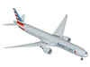 Boeing 777-300ER Commercial Aircraft American Airlines N722AN Silver with Striped Tail Gemini 200 Series 1/200 Diecast Model Airplane GeminiJets G2AAL1415