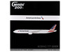 Boeing 777-300ER Commercial Aircraft American Airlines N722AN Silver with Striped Tail Gemini 200 Series 1/200 Diecast Model Airplane GeminiJets G2AAL1415