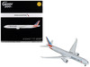 Boeing 777-300ER Commercial Aircraft with Flaps Down Configuration American Airlines N722AN Silver with Striped Tail Gemini 200 Series  1/200 Diecast Model Airplane GeminiJets G2AAL1415F