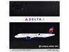 Airbus A220-100 Commercial Aircraft Delta Air Lines N111NG White with Blue and Red Tail Gemini 200 Series 1/200 Diecast Model Airplane GeminiJets G2DAL1420