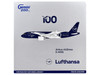 Airbus A320neo Commercial Aircraft Lufthansa 100th Anniversary D-AING White and Dark Blue Gemini 200 Series 1/200 Diecast Model Airplane GeminiJets G2DLH1515