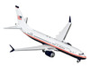 Boeing 737 MAX 8 BBJ Transport Aircraft United States Department of Homeland Security N471US White and Blue with Red Stripes 1/400 Diecast Model Airplane GeminiJets GJAFO2420