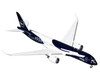 Airbus A350-900 Commercial Aircraft Lufthansa 100th Anniversary D-AIXL Dark Blue and White 1/400 Diecast Model Airplane GeminiJets GJDLH2409