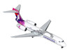Boeing 717-200 Commercial Aircraft Hawaiian Airlines N494HA White with Purple Tail Graphics 1/400 Diecast Model Airplane GeminiJets GJHAL2437