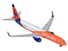 Boeing 737-900ER Commercial Aircraft Sun Country Airlines N904SY Orange and White with Blue and Orange Tail 1/400 Diecast Model Airplane GeminiJets GJSCX2407