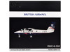 De Havilland DHC-6-300 Commercial Aircraft British Airways Express N803AK Gray with Blue Tail Gemini 200 Series 1/200 Diecast Model Airplane GeminiJets G2BAW1148