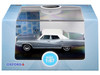 1968 Buick Electra 225 Teal Blue Mist Metallic with White Top and Blue Interior 1/87 HO Scale Diecast Model Car Oxford Diecast 87BE68002