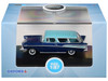 1957 Chevrolet Nomad Larkspur Blue with Harbor Blue Top 1/87 HO Scale Diecast Model Car Oxford Diecast 87CN57009