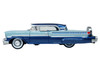 1957 Mercury Montclair Nantucket Blue Metallic and Pacific Blue Two Tone 1/87 (HO) Scale Diecast Model Car Oxford Diecast 87MT57006