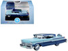 1957 Mercury Montclair Nantucket Blue Metallic and Pacific Blue Two Tone 1/87 (HO) Scale Diecast Model Car Oxford Diecast 87MT57006