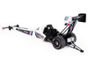 NHRA TFD Top Fuel Dragster #15 Tony Schumacher American Communications Construction White with Graphics 2026 1/24 Diecast Model Car Auto World AWN065