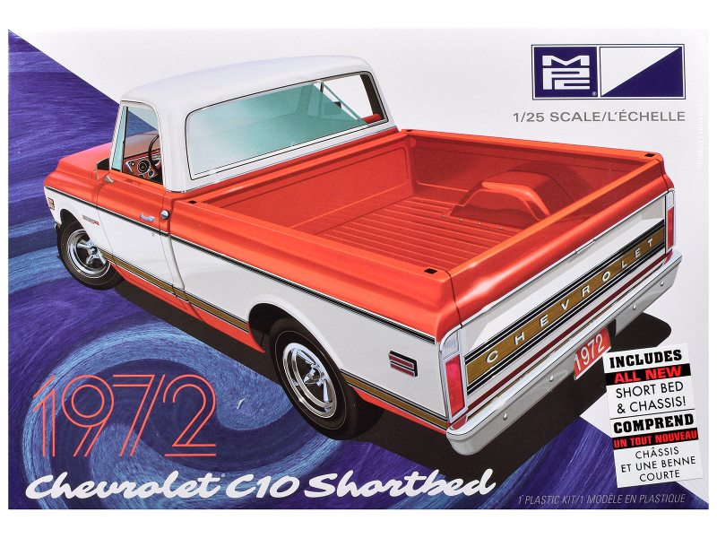 Skill 2 Model Kit 1972 Chevrolet C10 Shortbed Pickup Truck 1/25 Scale Model MPC MPC1042M