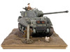 British Sherman Firefly Vc. Tank 8th Armoured Brigade 24th Lancer 13/18th Hussars Normandy 1944 British Royal Army Armored Fighting Vehicle Series 1/32 Diecast Model Forces of Valor FOV-801036A