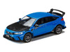Honda Civic Type R FL5 RHD Right Hand Drive Racing Blue Pearl with Carbon Hood MUGEN Group B 2025 JDM64 Series 1/64 Diecast Model Car Hobby Japan HJDM005B-30