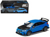 Honda Civic Type R FL5 RHD Right Hand Drive Racing Blue Pearl with Carbon Hood MUGEN Group B 2025 JDM64 Series 1/64 Diecast Model Car Hobby Japan HJDM005B-30