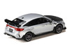 Honda Civic Type R FL5 RHD Right Hand Drive Matt Silver Metallic with Carbon Hood MUGEN Group B 2025 JDM64 Series 1/64 Diecast Model Car Hobby Japan HJDM005B-33