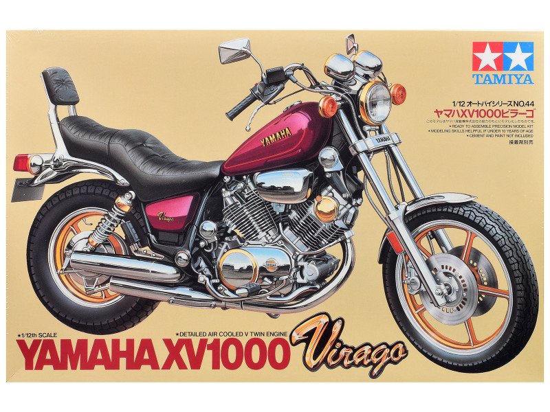 Model Kit Yamaha Virago XV1000 Motorcycle 1/12 Scale Model Tamiya TAM-14044