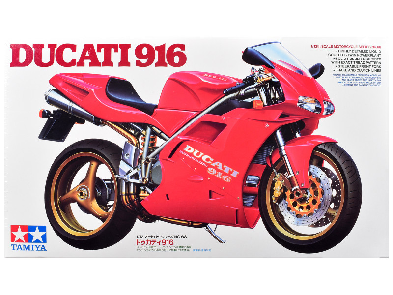 Model Kit Ducati 916 Motorcycle 1/12 Scale Model Tamiya TAM-14068