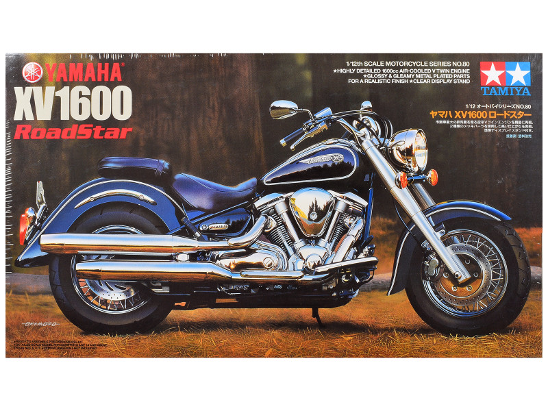 Model Kit Yamaha XV1600 RoadStar Motorcycle 1/12 Scale Model Tamiya TAM-14080