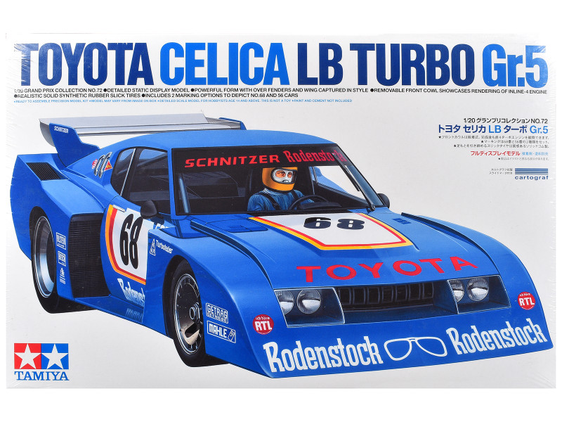 Model Kit Toyota Celica LB Turbo Gr.5 1/20 Scale Model Tamiya TAM-20072