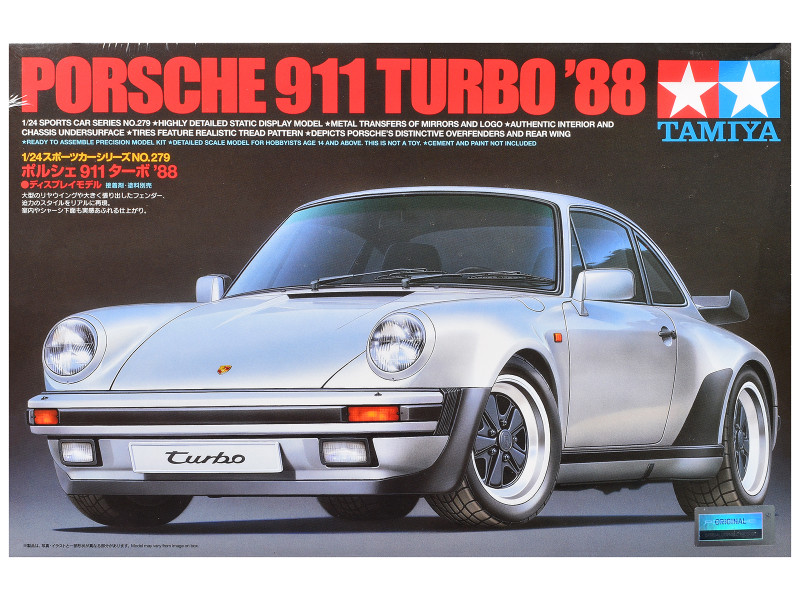 Model Kit 1988 Porsche 911 Turbo 1/24 Scale Model Tamiya TAM-24279