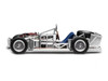 Spaceframe with Engine Raw Metal 1/64 Diecast Model Car MotorHelix M63701