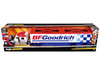 International LoneStar Enclosed Car Transporter BF Goodrich White with Blue Stripes and Red Top Custom Haulers Series 1/64 Diecast Model Maisto 12418BFG