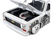 1973 Chevrolet Cheyenne 10 Pickup Truck Dia de los Muertos White with Graphics Limited Edition to 2500 pieces Worldwide 1/24 Diecast Model Car M2 Machines 40100-MJS02