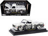 1973 Chevrolet Cheyenne 10 Pickup Truck Dia de los Muertos White with Graphics Limited Edition to 2500 pieces Worldwide 1/24 Diecast Model Car M2 Machines 40100-MJS02
