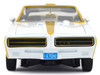 1969 Pontiac GTO Judge White Metallic with Gold Stripes Luxe Legends Series 1/24 Diecast Model Car Motormax 79224W