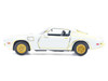 1973 Pontiac Firebird Trans Am White Metallic with Gold Accents Luxe Legends Series 1/24 Diecast Model Car Motormax 79225W