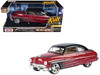 1949 Mercury Coupe Red Metallic with Black Top and Gray Graphics Kult Klassics Series 1/24 Diecast Model Car Motormax 79881