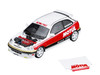 Honda Civic Type R EK9 RHD Right Hand Drive Motul White with Black and Red Stripes 1/64 Diecast Model Car MotorHelix M65018