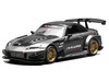 Honda S2000 RHD Right Hand Drive J's Racing Moon Rock Gray Metallic with Carbon Hood and Top 1/64 Diecast Model Car MotorHelix M65145