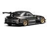 Honda S2000 RHD Right Hand Drive J's Racing Moon Rock Gray Metallic with Carbon Hood and Top 1/64 Diecast Model Car MotorHelix M65145