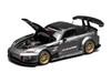 Honda S2000 RHD Right Hand Drive J's Racing Moon Rock Gray Metallic with Carbon Hood and Top 1/64 Diecast Model Car MotorHelix M65145