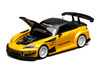 Honda S2000 RHD Right Hand Drive J's Racing New Indy Yellow Pearl with Carbon Hood and Top 1/64 Diecast Model Car MotorHelix M65146